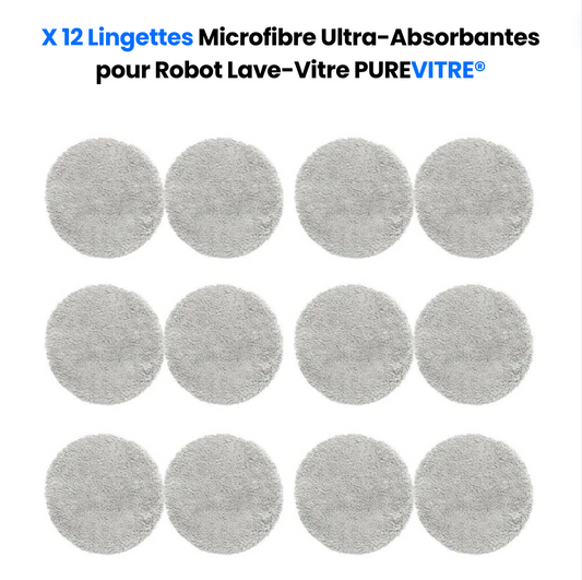 PUREVITRE® -  12 lingettes en microfibre